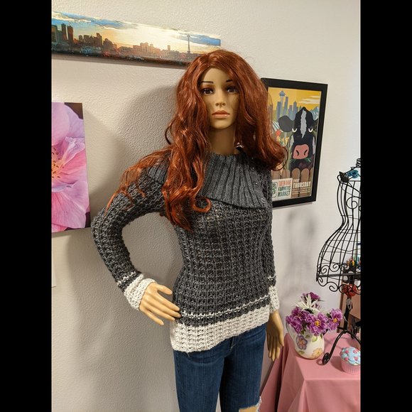 Ann Taylor Loft Cozy Fitted Knit Sweater w/ Foldable Turtle Neck Size XS P - Picture 4 of 8